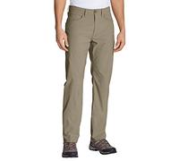 Eddie Bauer Herren Horizon Guide Five-Pocket-Hose-Straight Fit, Grün (Helles Khaki), Gr. W38/L34