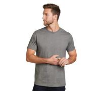 Eddie Bauer Herren Legend Wash 100% Baumwolle Kurzarm Klassisches T-Shirt, Med Htr Grey, Klein