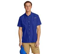 Eddie Bauer Herren Ripstop Guide Kurzarmshirt, Patriot Blue, Large