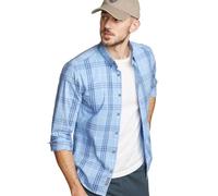Eddie Bauer Herren Voyager Flex Langarmshirt, Peak Blue, XL