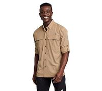 Eddie Bauer Herren Voyager Flex Langarmshirt, Rosa (Tawny), 3X-Groß