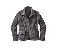 Eddie Bauer Jacke Fleecejacke Damen Anthrazit Gr. S