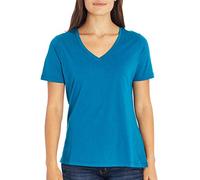 Eddie Bauer Ladies Modal V-Neck Short-Sleeve Tee (Peacock, Small)