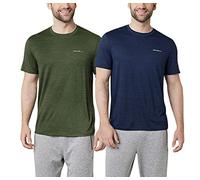 Eddie Bauer Men s Motion Tee T Shirts, 2 Pack Gifts for Him Mens, Crew Neck Tshirts Shirts for Men Half Sleeve Tshirt Men, Mens Tee Shirts - Blue X-Large