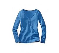 Eddie Bauer Shirt Henleyshirt Blau Gr. M