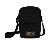 Eddie Bauer Unisex Bygone Mini Nylon Crossbody Bag | Everyday Carry | Travel | Vacation | Small | Shoulder Strap | Lightweight Umhängetasche, Schwarz