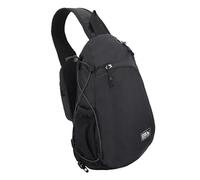 Eddie Bauer Unisex Schultertasche, Reisen, Alltag, Leicht, Langlebig, Ripstop-Nylon, 8 L Umhängetasche, Schwarz, 8L US