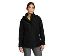 Eddie Bauer verstaubare Regenfolienjacke für Damen, Schwarz, recycelt, XXL