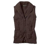 Eddie Bauer Weste lang Damen Dunkelbraun Gr. S (34/36)