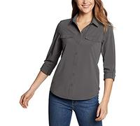 Eddie Bauer Women's Departure 2.0 Long-Sleeve Shirt, Dk Smoke Regular M