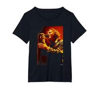 Eddie Vedder Pearl Jam Sänger von Andy Willsher T-Shirt, Damen Große Größen, Schwarz, 3X