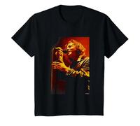 Eddie Vedder Pearl Jam Sänger von Andy Willsher T-Shirt, Kinder, Schwarz, 98