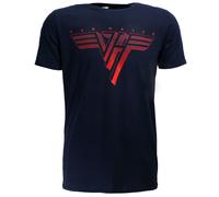 Eddy Van Halen - Klassisches rotes Logo-T-Shirt - Offizielles Merchandise | Popmerch.com S Blau