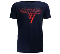 Eddy Van Halen - Klassisches rotes Logo-T-Shirt - Offizielles Merchandise | Popmerch.com XXL Blau