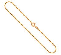 EDELIND Goldkette, Ankerkette diamantiert Gelbgold 585/14 K, Länge 60 cm, Breite 1.9 mm, Gewicht ca. 8.2 g., NEU