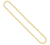 EDELIND Goldkette, Ankerkette diamantiert Gelbgold 585/14 K, Länge 60 cm, Breite 3.8 mm, Gewicht ca. 42.5 g., NEU
