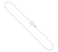 EDELIND Goldkette, Ankerkette rund Weißgold 585/14 K, Länge 45 cm, Breite 1.1 mm, Gewicht ca. 2.1 g., NEU