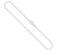 EDELIND Goldkette, Ankerkette rund Weißgold 585/14 K, Länge 60 cm, Breite 1.5 mm, Gewicht ca. 4.5 g., NEU