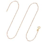 EDELIND Goldkette Damen 333 Echtgold - Singapurkette 1 mm Gelbgold 50cm - 8k Halskette mit Geschenkbox
