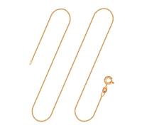 EDELIND Goldkette Damen 585 Echtgold 60 cm - Zarte Ankerkette 1.1 mm Gelbgold für Frauen und Herren - mit stilvoller Geschenkbox