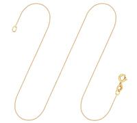 EDELIND Goldkette Damen 750 Echtgold - Ankerkette 0.8 mm Gelbgold 45cm - Feine Halskette mit Geschenkbox