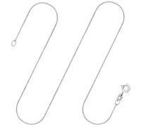 EDELIND Goldkette Damen 750 Echtgold - Panzerkette 1.1 mm Weißgold - 45cm Halskette mit Geschenkbox