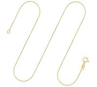 EDELIND Goldkette Damen 750 Echtgold - Venezianerkette 0.6mm Gelbgold - 45cm Halskette mit Geschenkbox