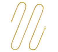 EDELIND Goldkette Damen Herren 585 Gold 1,9 mm Länge 45cm Schlangenkette Gelbgold Kette Echt Gold Halskette mit Schmuck Geschenk Box Made in Germany
