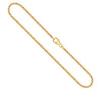 EDELIND Goldkette, Erbskette Gelbgold 750/18 K, Länge 45 cm, Breite 2 mm, Gewicht ca. 6,7 g. g., NEU