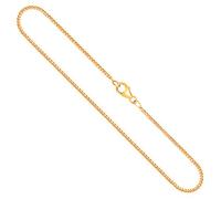 EDELIND Goldkette, Panzerkette flach Gelbgold 750/18 K, Länge 45 cm, Breite 1.7 mm, Gewicht ca. 5.5 g., NEU
