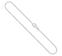 EDELIND Goldkette, Panzerkette flach Weißgold 585 / 14K, Länge 45 cm, Breite 1.4 mm, Gewicht ca. 3.4 g., NEU