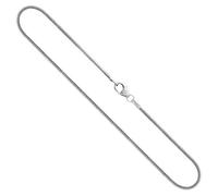 EDELIND Halskette Damen 585 Gold Kette Weißgold 1.2 mm Länge 38cm Schlangenkette Echt Gold mit Stempel inkl Schmuck Geschenk Box Made in Germany