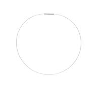 Edellis Damen Edelstahl Collier Halsreif Bajonett Drehverschluß Halskette ca. 1mm Hochwertiger Edelstahlreif (50)