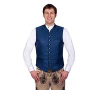 Edelnice Trachtenmode Elegante Trachtenweste Gilet blau Joseph mit edler Musterung Gr. 62