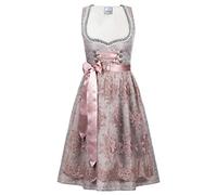 Edelnice Trachtenmode Exklusives Designer Midi Dirndl Aurelie inkl. Spitzendirndlschürze und Charivari Gr. 32-54 (34)