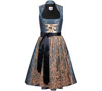 Edelnice Trachtenmode Exklusives Designer Midi Stehkragen Dirndl Estelle inkl. Spitzendirndlschürze und Charivari Gr. 32-54 (54)