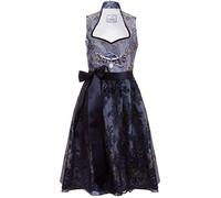 Edelnice Trachtenmode Exklusives Designer Stehkragen Midi Dirndl Adriana inkl. Spitzen Dirndlschürze und Charivari Gr. 32-54