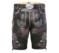 Edelnice Trachtenmode hochwertige Kurze Trachtenlederhose aus Ziegenleder Alex Gr. 50