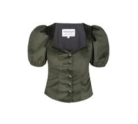 Edelnice Trachtenmode Trachten Mieder Ronja Samt Grün oder Bordeaux Gr. 32-54 (DE/NL/SE/PL, Numerisch, 40, Regular, Regular, Grün)