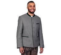 Edelnice Trachtenmode Trachtenjanker Benedikt Anthrazit-Moos, Anthrazit-Blau oder Hellgrau-Moos Gr. 46-64 (Hellgrau-Moos, 46)