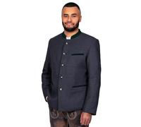 Edelnice Trachtenmode Trachtenjanker Benedikt Anthrazit-Moos, Anthrazit-Blau oder Hellgrau-Moos Gr. 46-64 (Anthrazit-Moos, 48)