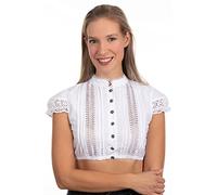 Edelnice Trachtenmode Verschiedene Dirndlblusen Modelle aus Spitze und Baumwolle Gr. 32-54 (42, Sarah)