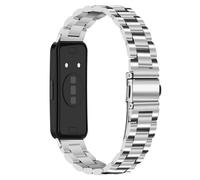Edelstahl 3-Glieder Armband, kompatibel mit Huawei Band 11/11 Pro - Verstellbares elegantes Metallarmband