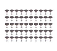 Edelstahl-Hosenknöpfe, 17 mm, rund, bronzefarben, Vintage, dekorative Ersatzknöpfe mit Schraubverschluss für Kleidung, Hüte, Gürtel, 50-teiliges Set