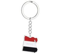 Edelstahl Schlüsselanhänger für Sammler, Reisende, Ägypten Karte, Flagge, Schlüsselanhänger, Ethno Stil, Schlüsselanhänger für Frauen und Mädchen, Edelstahl Karte, Schlüsselanhänger, Party Zubehör
