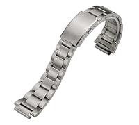 Edelstahl Uhrenarmband Ersatz 18mm mit Faltverschluss Verstellbar kompatibel mit Casio A158 A159 A168 AE1200 AE1300 W-218H W-217H F-91 F105