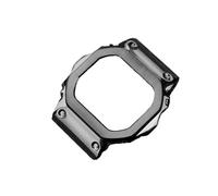 Edelstahl-Uhrenarmbandgehäuse, passend for G-SHOCK 3229, passend for Casio DW5600, GW-B5600, GW-M5610, modifiziertes Armband mit roter unterer Lünette (Color : Black case, Size : 5610 Series)