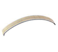 Edelstahl Unisex - Zugarmband für Uhren silberfarbig goldfarbig Ersatz Armband 18 mm