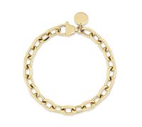 Edelstahlarmband COPENHAGEN STUDIOS "Schmuck Geschenk Edelstahl Armkette Basic Chunky", gelbgoldfarben, Armbänder, Damen, 22cm, Edelstahl, Edelstahlarmband (59776116-0) gelbgoldfarben