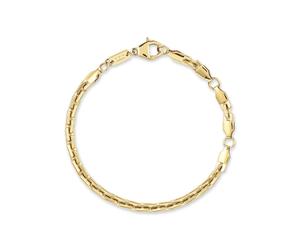 Edelstahlarmband COPENHAGEN STUDIOS "Schmuck Geschenk Edelstahl Armkette Unisex", gelbgoldfarben, Armbänder, Damen, 22cm, Edelstahl, Edelstahlarmband (29939208-0) gelbgoldfarben